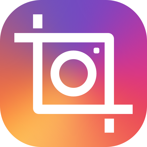 Insta square snap pic collage icon