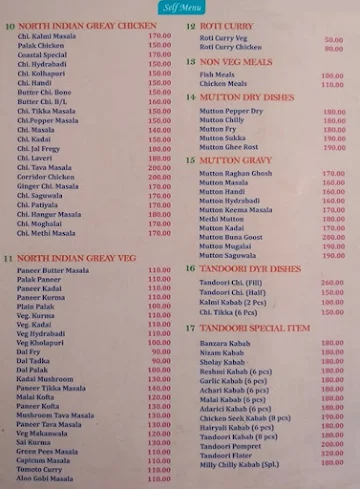 Coastal Biryani Paradise menu 