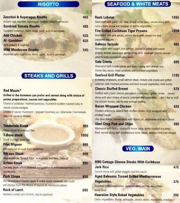 MediumWellDone menu 