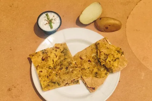 2 Aloo Paratha Combo >>>>> {{9 Inches Fully Loaded Stuffing}}