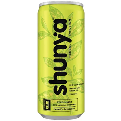 Shunya Herbal Infusion Drink With Fizz - Lime Lemon - 300 ml