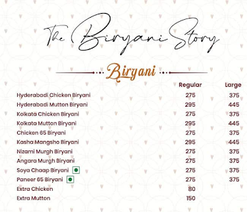 The Biryani Company menu 