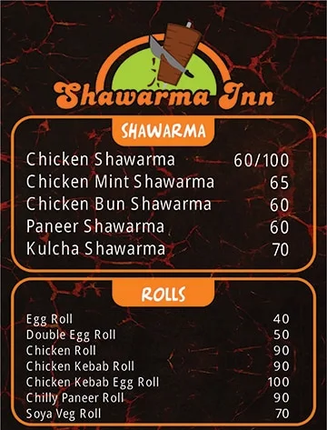 Shawarma Inn menu 