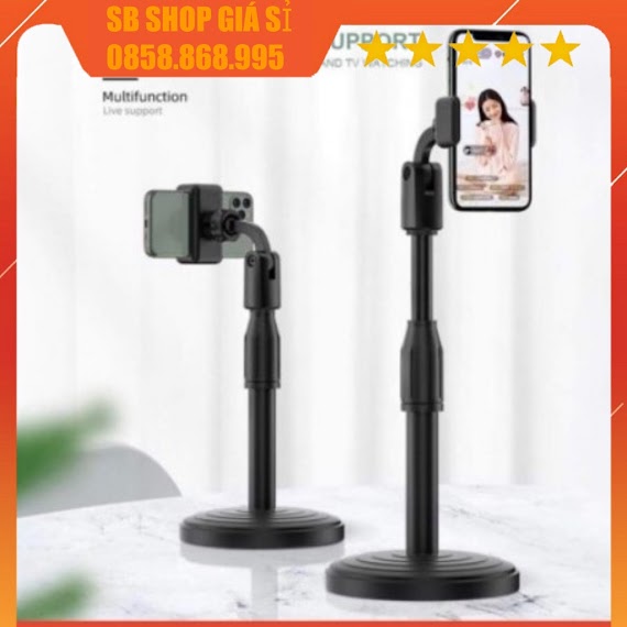 Giá Đỡ Điện Thoại Để Bàn, Quay Tiktok, Giá Đỡ Livestream, Xem Video Xoay 360 Độ