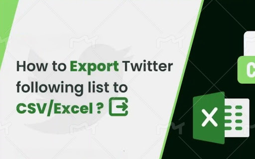 TWExport - Export twitter following/follower list