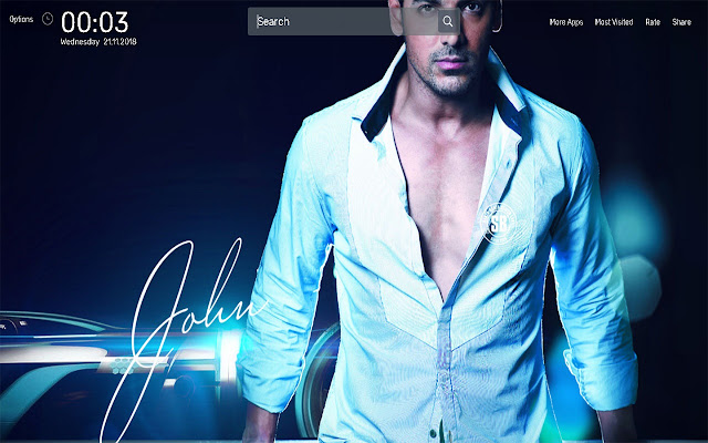 John Abraham Wallpapers NewTab Theme