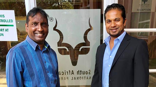 Kamal Pillay, SANParks CIO (left) with Savan Marimuthu, Datacentrix senior account manager.