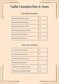 Nalin Chandra Das & Sons menu 4