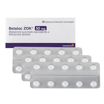 Betaloc Zok Metoprol 50 mg Astrazeneca Caja x 30 Tabletas  