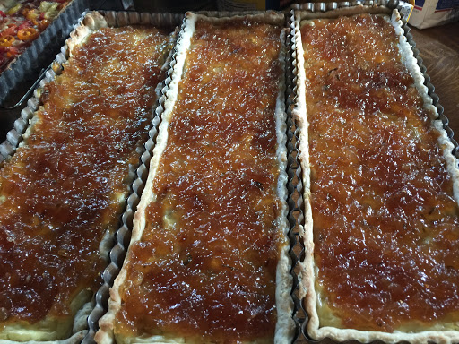 Caramelized onion jam on tarts