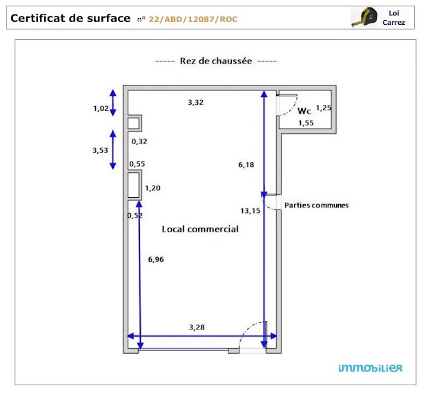 Vente locaux professionnels 1 pièce 44.8 m² à Paris 18ème (75018), 385 000 €