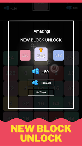 Screenshot 2048 Merge - X2 Blocks Game
