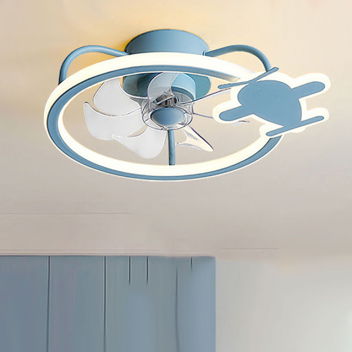Title 2, Childrens Ceiling Mounted Bedroom Fan Lamp, qu...