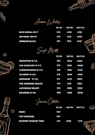 Whiskey Amour menu 1