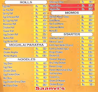 Saanvi's menu 2