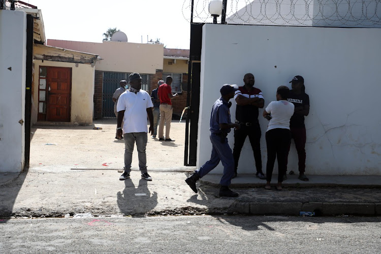 The aftermath of the shoot-out between police and suspected cash-in-transit heist suspects in Rosettenville. The house is alleged to have been used as a hideout by the alleged robbers.