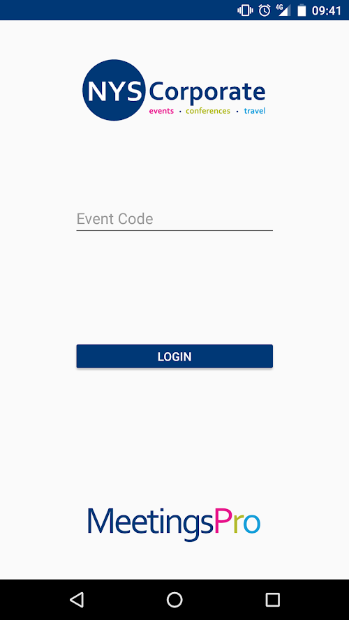 Android application meetingsPro screenshort
