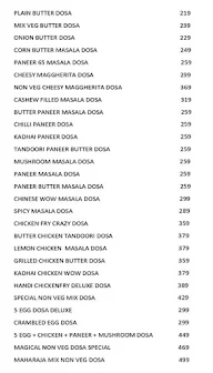 Madras Cafe-South Indian Hygiene menu 1