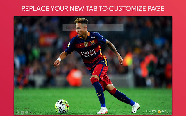 Neymar Wallpaper HD Custom New Tab