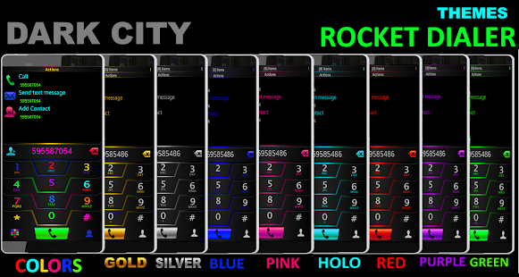 Lastest Theme Darkcity silv Rocketdial APK