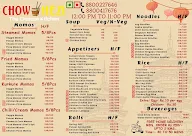 Chow Hezi menu 1