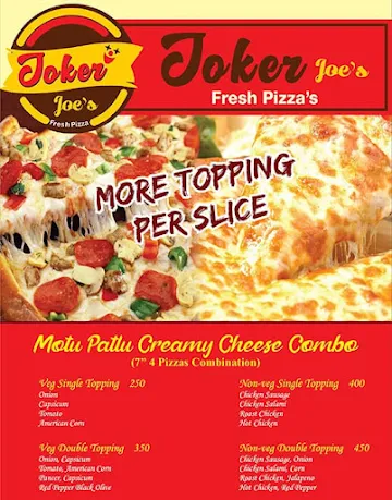 Joker Joe's Pizza menu 