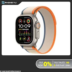 Đồng hồ Apple Watch Ultra 2 4G 49mm (Vỏ Titan Dây Vải Orange/Beige Alpine - S/M) (MRF13VN/A)