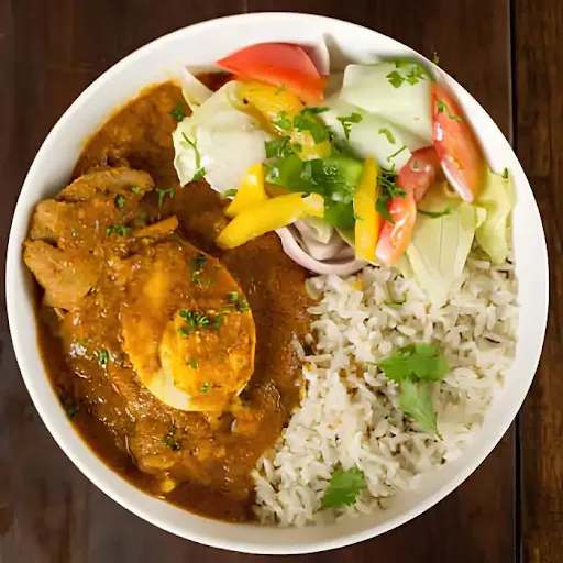 Anda Curry 1 Pc + Chawal 500 Ml Bowl