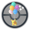 Pikachu Vuelo: icono de variocolor desactivado