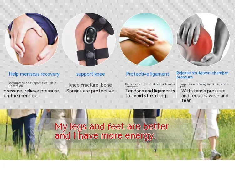 Rodillera con ligamento anterior Soporte de rodilla para mayor estabilidad y alivio del dolor. Ideal para actividades y deportes.