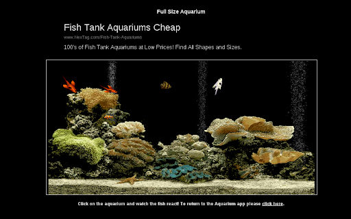 Interactive Fish Aquarium