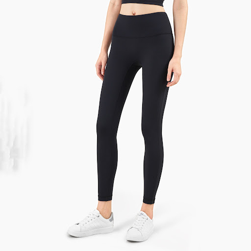 Title 1, European and American sports nude high waist ti...