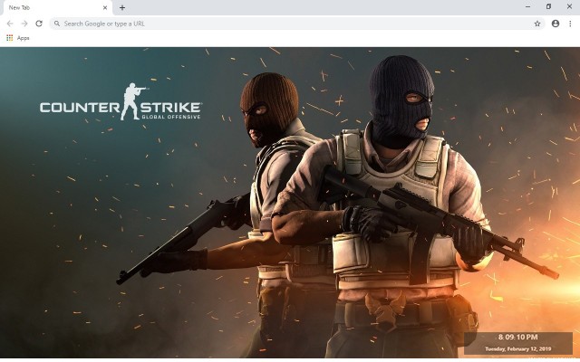 Counter Strike CS:GO Full HD Custom New Tab