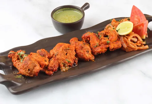 Chicken Seekh Kebab With Mint Sauce