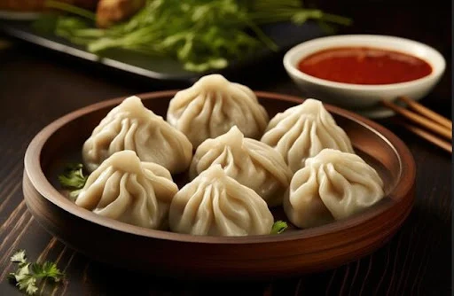 (New) Veg Steamed Momo (6 Pcs)