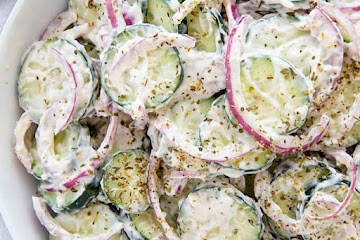 Creamy Italian Cucumber Salad