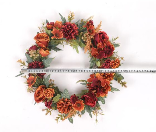 Title 1, Halloween Maple Tree Root Pumpkin Wreath. Add a...