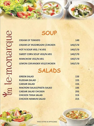 Baloch-A Fine Restaurant menu 