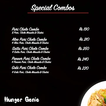 Hunger Genie menu 