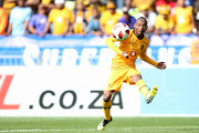 Khama Billiat of Kaizer Chiefs sends in a cross during the Absa Premiership match between Cape Town City FC and Kaizer Chiefs at Cape Town Stadium on September 15, 2018 in Cape Town, South Africa. 