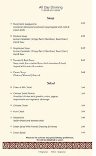 Flavours - Singhania Sarovar Portico menu 8