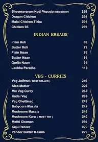 Shore Front Resort menu 5