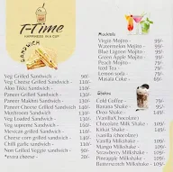 T-Time menu 1