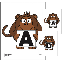 Monkey Music flashcards