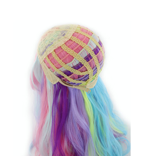 Title 5, Colorful Gradual Long Curly Wig for a vibrant, ...
