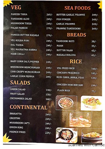 Brook's 37 menu 