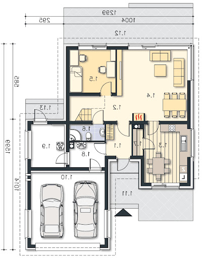 Genewa DCP354 - Rzut parteru