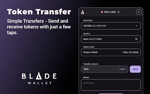 Blade – Hedera Web3 Digital Wallet