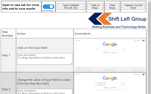 Chrome Step Recorder