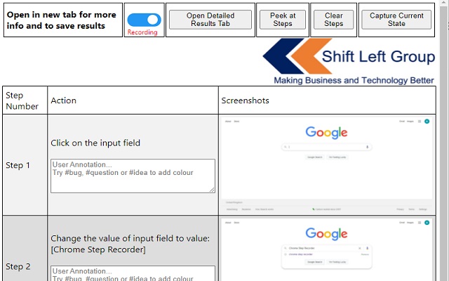 Chrome Step Recorder Preview image 2